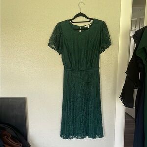 Elegant Green Lace Dress